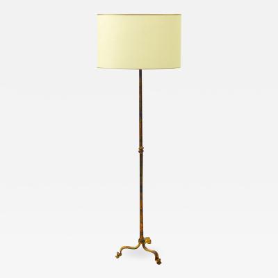 Maison Ramsay Maison Ramsay gold leaf wrought iron floor lamp