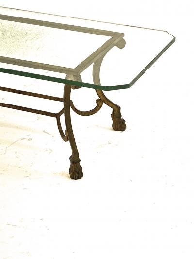 Maison Ramsay Maison Ramsay refined gold leaf wrought iron coffee table