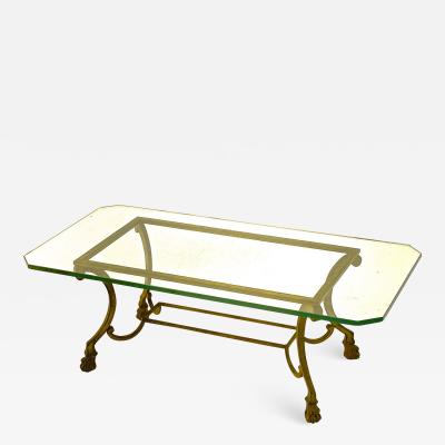 Maison Ramsay Maison Ramsay refined gold leaf wrought iron coffee table