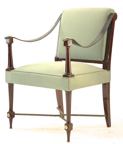 Maison Ramsay Maison Ramsay stamped pair of classy Neo classical arm chair
