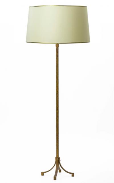 Maison Ramsay Maison Ramsay superb gold leaf wrought iron floor lamp