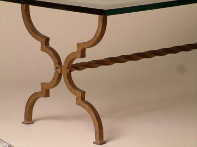Maison Ramsay Ramsay gilt forged iron coffee table