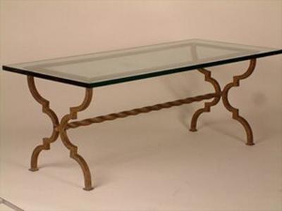 Maison Ramsay Ramsay gilt forged iron coffee table