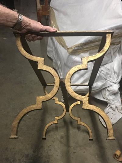 Maison Ramsay Ramsay gilt forged iron coffee table