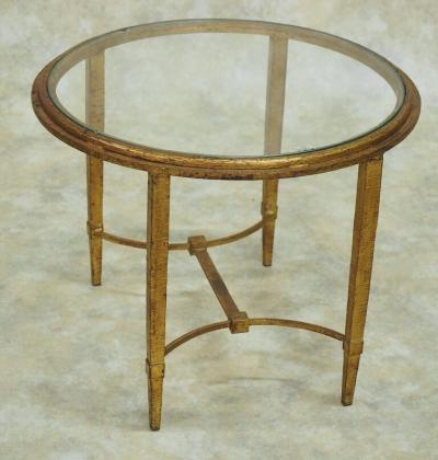 Maison Ramsay Ramsay gilt iron round side table