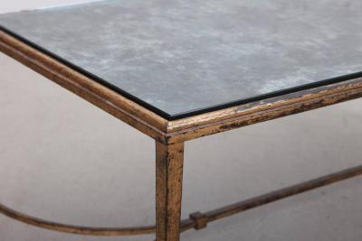 Maison Ramsay Rare Silver Plated Glass Maison Ramsay Coffee Table in Gold Leaf