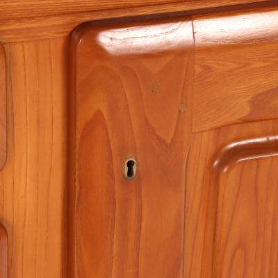 Maison Regain A French elm sideboard attributed to Maison Regain C 1960 