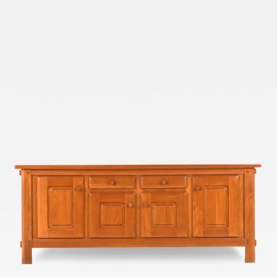 Maison Regain A French elm sideboard attributed to Maison Regain C 1960 