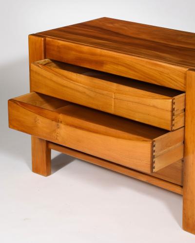 Maison Regain Elm Chest of Drawers by Maison Regain France c 1970