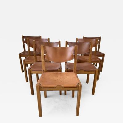 Maison Regain MAISON REGAIN LEATHER DINING CHAIRS
