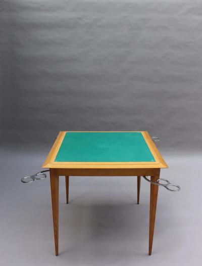 Maison Rinck Fine French Art Deco Game Occasional Table by Rinck