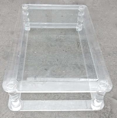 Maison Romeo 1970 Coffee Table in Lucite Rom o
