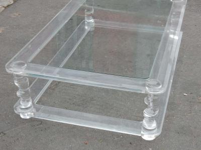 Maison Romeo 1970 Coffee Table in Lucite Rom o