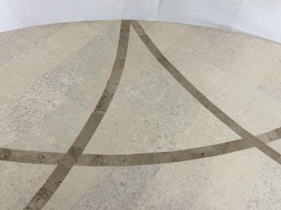 Maitland Smith 1980s Tessellated Stone Round Coffee Table Maitland Smith Style