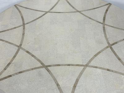 Maitland Smith 1980s Tessellated Stone Round Coffee Table Maitland Smith Style