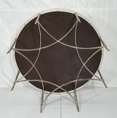 Maitland Smith 1980s Tessellated Stone Round Coffee Table Maitland Smith Style
