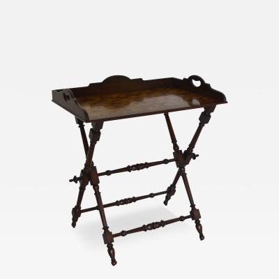 Maitland Smith Anglo Indian Wood Tray Table