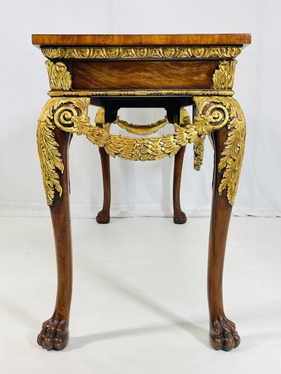 Maitland Smith Georgian Carved Gold Gilt Mahogany Console Table by Maitland Smith