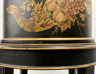 Maitland Smith Hollywood Regency Style Lidded Casket Box on Stand