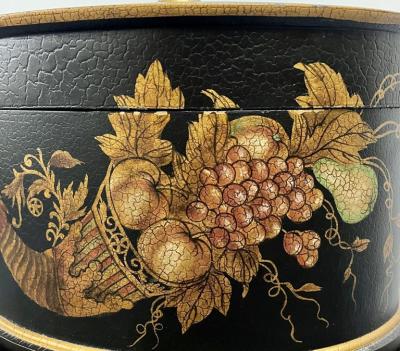 Maitland Smith Hollywood Regency Style Lidded Casket Box on Stand