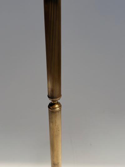 Maitland Smith Italian Brass and Wood Valet Stand with Cabriolet Legs