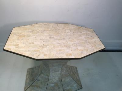 Maitland Smith MAITLAND SMITH TESSELLATED MARBLE CORSET CONSOLE