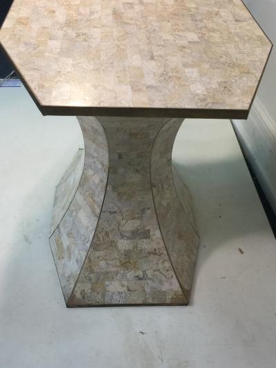 Maitland Smith MAITLAND SMITH TESSELLATED MARBLE CORSET CONSOLE