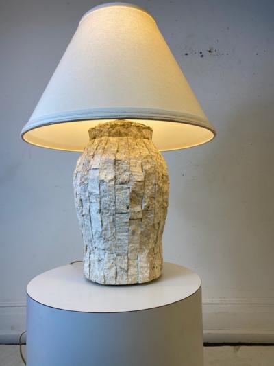 Maitland Smith MODERN TESSELLATED CORAL LAMP BY MAITLAND SMITH