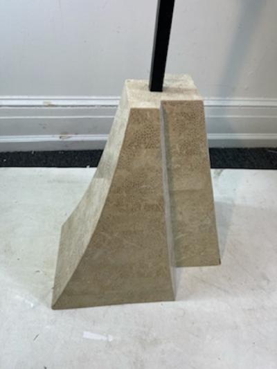 Maitland Smith MONUMENTAL MAITLAND SMITH TESSELATED MARBLE POST MODERN FACE FLOOR SCULPTURE