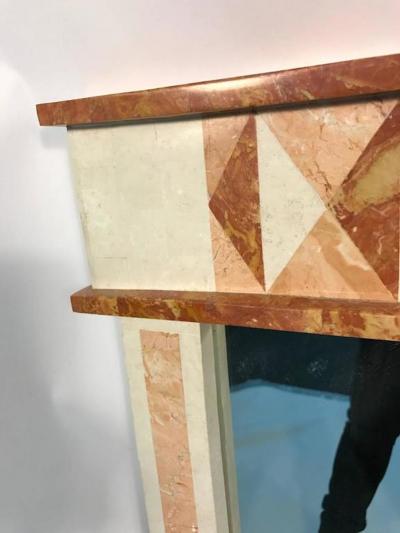 Maitland Smith Magnificent Tessellated Marble Wall Mirror by Maitland Smith