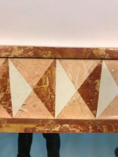 Maitland Smith Magnificent Tessellated Marble Wall Mirror by Maitland Smith