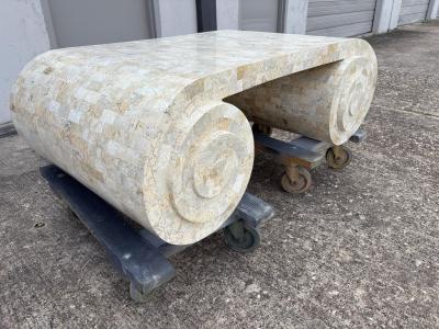 Maitland Smith Mainland Smith Tessellated Marble Cocktail Table