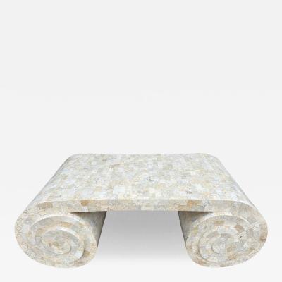 Maitland Smith Mainland Smith Tessellated Marble Cocktail Table