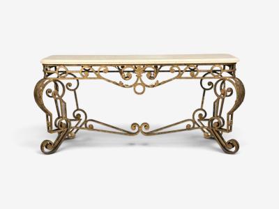 Maitland Smith Maitland Smith Console Table Gilt Metal Marble Philippines 1980s