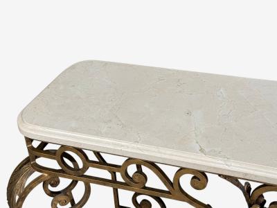 Maitland Smith Maitland Smith Console Table Gilt Metal Marble Philippines 1980s