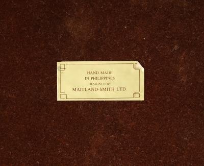 Maitland Smith Maitland Smith Extra Large Tessellated Travertine and Brass Box