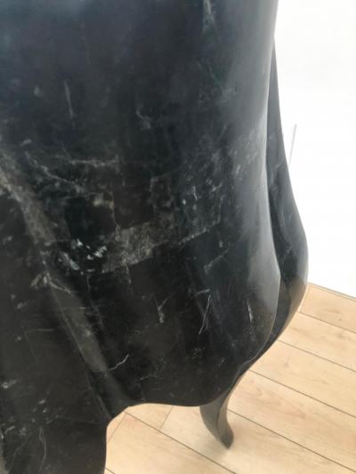 Maitland Smith Maitland Smith Fossil Stone Inlaid Bronze Mount Vanity Ladies Desk