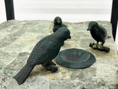 Maitland Smith Maitland Smith Marble and Bronze Sculptural Side Accent Tables a Pair