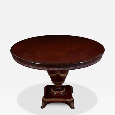 Maitland Smith Maitland Smith Neoclassic Style Parcel Gilt Center or Breakfast Table