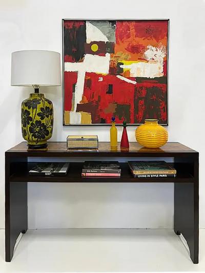 Maitland Smith Maitland Smith Tessellated Coconut Shell Console Table