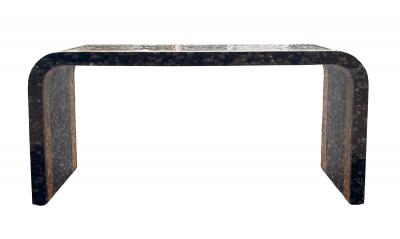 Maitland Smith Maitland Smith Tessellated Faux Tortoise And Mother Of Pearl Console Table