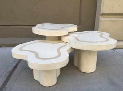 Maitland Smith Maitland Smith Tessellated Fossil Stone Tables