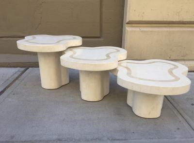 Maitland Smith Maitland Smith Tessellated Fossil Stone Tables