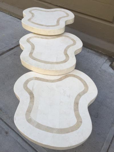 Maitland Smith Maitland Smith Tessellated Fossil Stone Tables