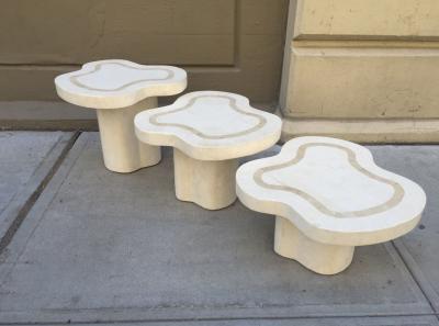 Maitland Smith Maitland Smith Tessellated Fossil Stone Tables
