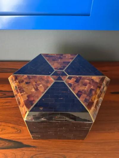 Maitland Smith Maitland Smith Tessellated Horn and Penshell Jewelry Box