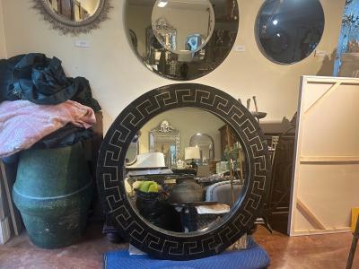 Maitland Smith Maitland Smith Tessellated Stone And Brass Mirror