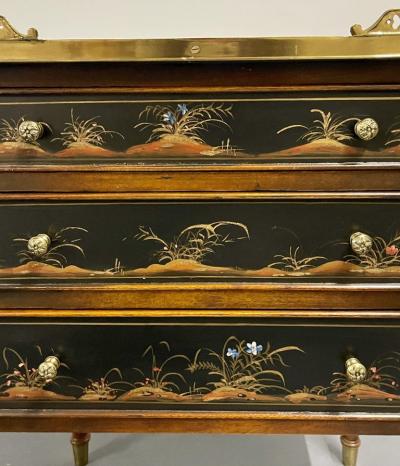 Maitland Smith Maitland Smith Three Drawer Chest Commode End Table Painted