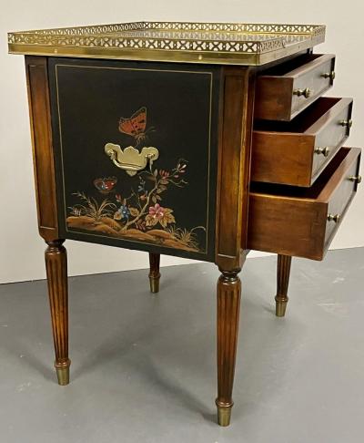 Maitland Smith Maitland Smith Three Drawer Chest Commode End Table Painted