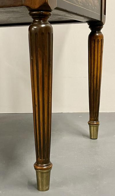 Maitland Smith Maitland Smith Three Drawer Chest Commode End Table Painted